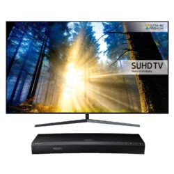 Samsung UE65KS8000 Silver - 65inch 4K Ultra HD TV with Quantum Dot Colour + UBDK8500 Black - Smart 4K Blu-Ray Player with Built-in WiFi